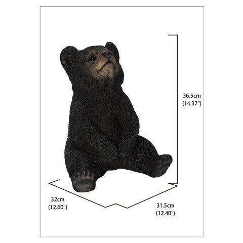 Outdoor Nose up Bear Cub Statue