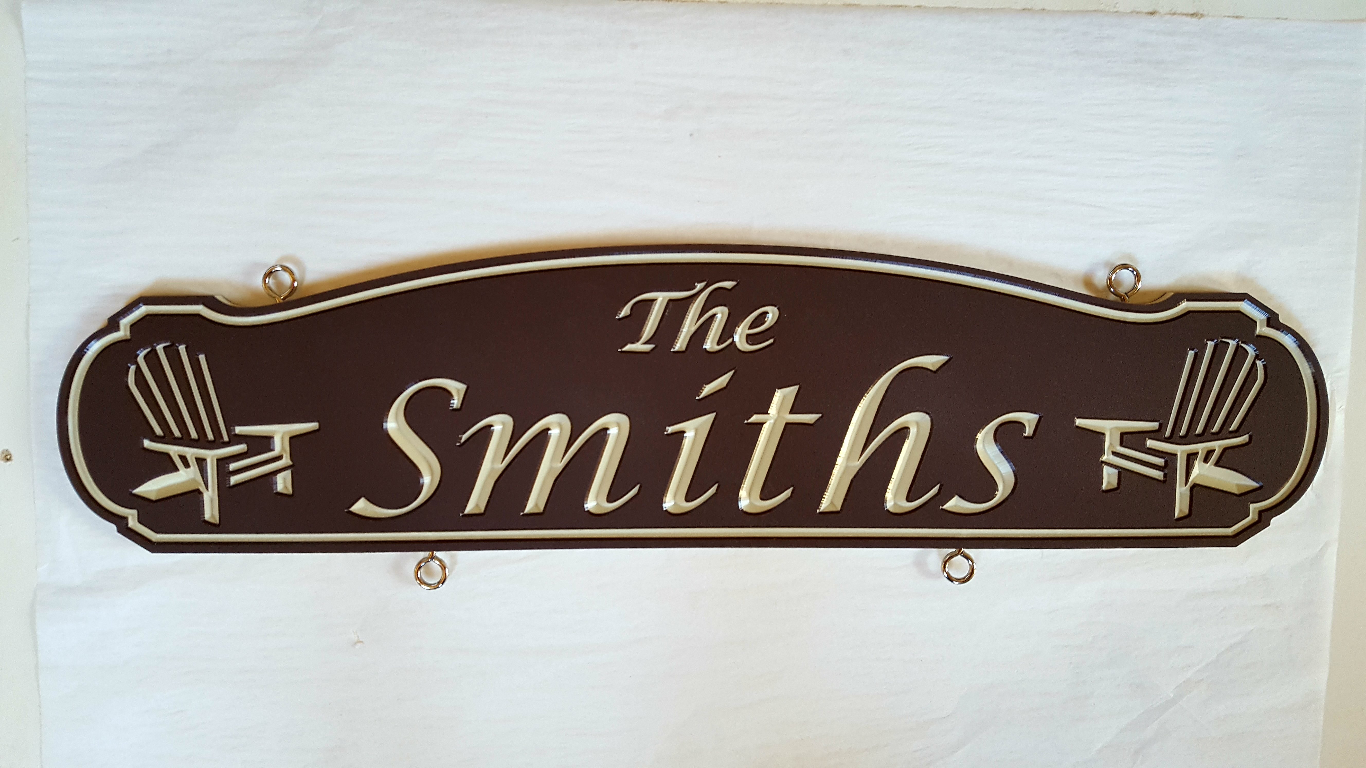 Medium Long Custom Carved Sign (Single Sided) - Muskoka Fire Pits