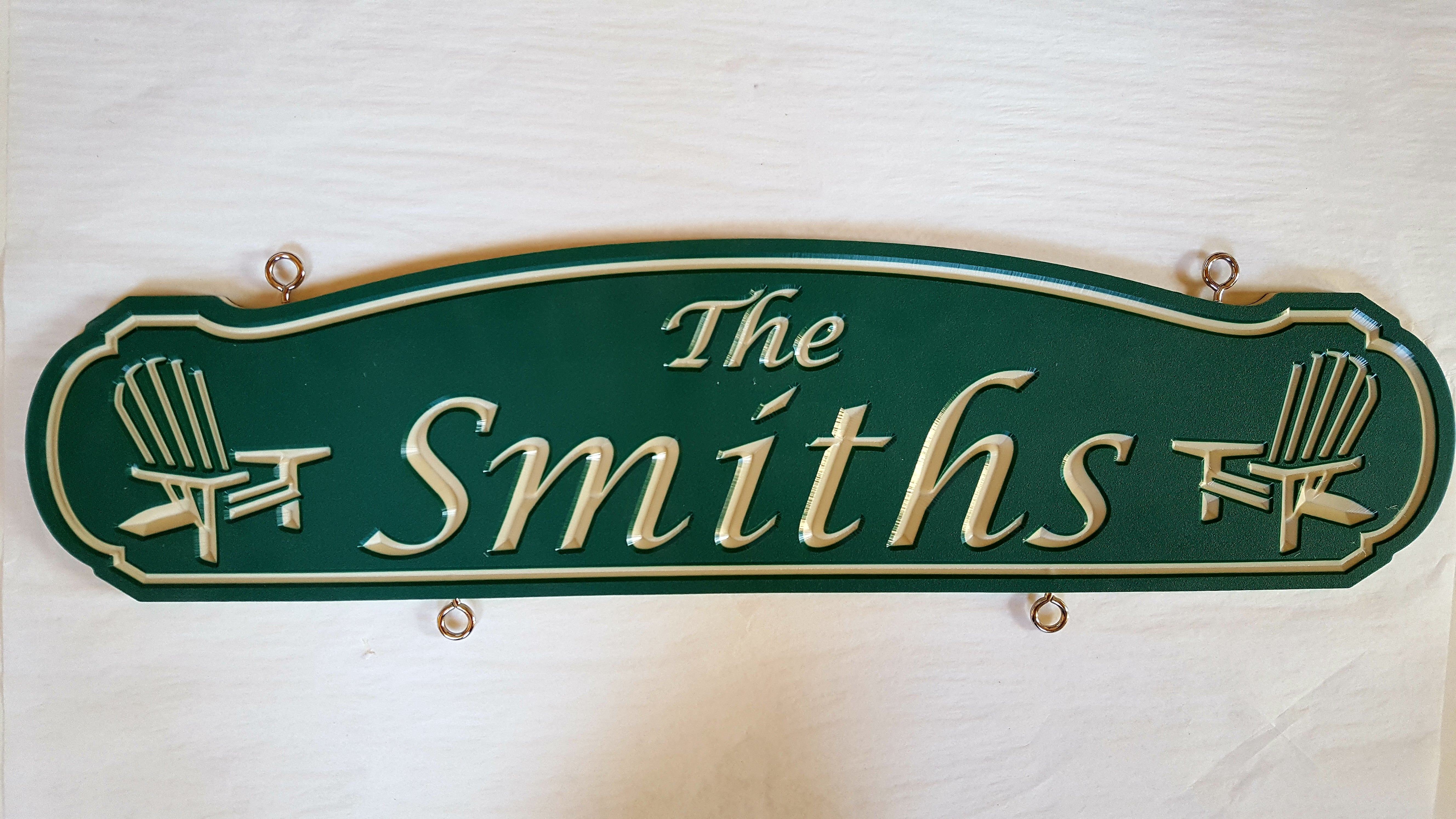 Medium Long Custom Carved Sign (Single Sided) - Muskoka Fire Pits