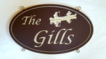 Load image into Gallery viewer, Medium Custom Carved Sign (Double Sided) - Muskoka Fire Pits
