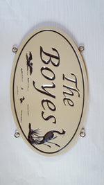 Load image into Gallery viewer, Medium Custom Carved Sign (Double Sided) - Muskoka Fire Pits

