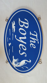 Load image into Gallery viewer, Medium Custom Carved Sign (Double Sided) - Muskoka Fire Pits

