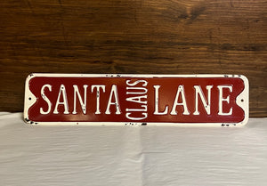 Ornament - Santa Claus Lane Sign
