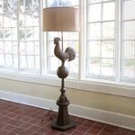 Load image into Gallery viewer, Metal Rooster Finial Floor Lamp
