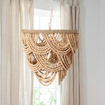 Load image into Gallery viewer, Cadence Wood Beaded Chandelier
