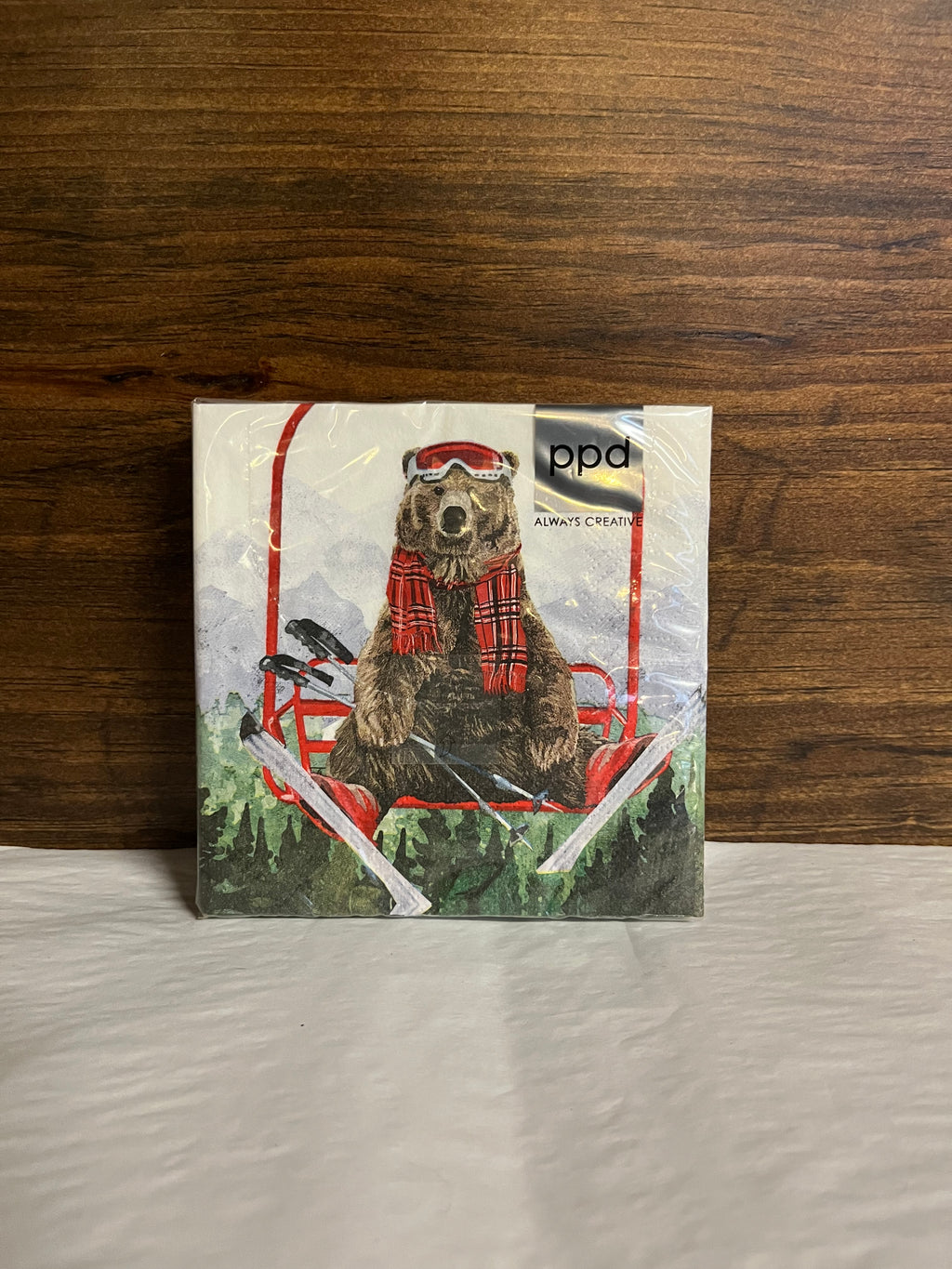 Napkins - Cocktail Size bear Lift - Muskoka Fire Pits