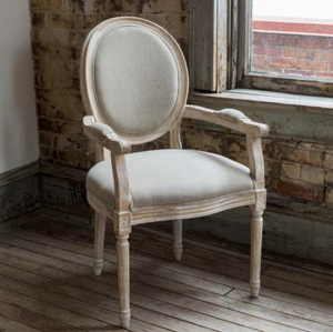 White washed Arm Chair