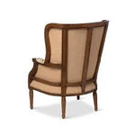 Load image into Gallery viewer, Flourish Pattern Wood Framed Wing Chair
