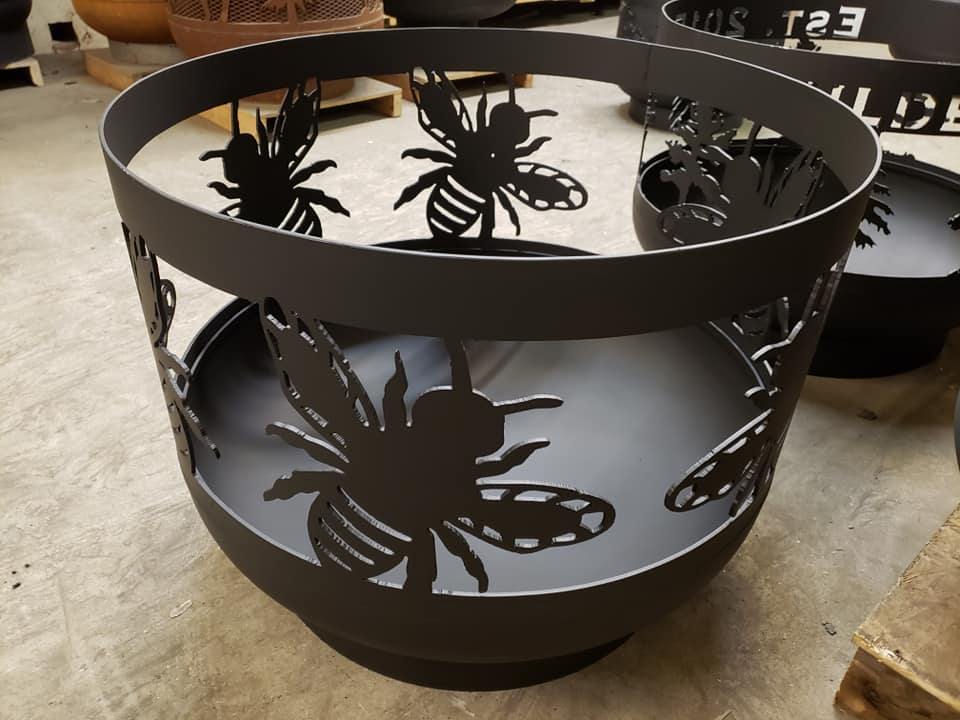 Standard Size Carved Fire Pit - Custom - Muskoka Fire Pits