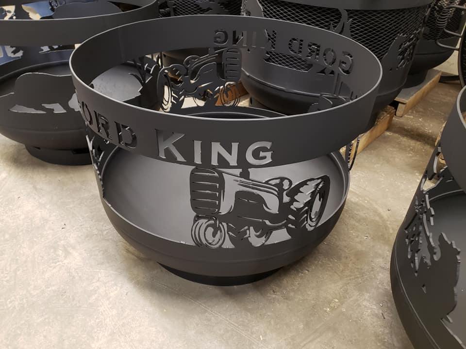 Standard Size Carved Fire Pit - Custom - Muskoka Fire Pits