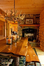 Load image into Gallery viewer, Whitetail Deer 12 Antler Cascade Chandelier - Muskoka Fire Pits
