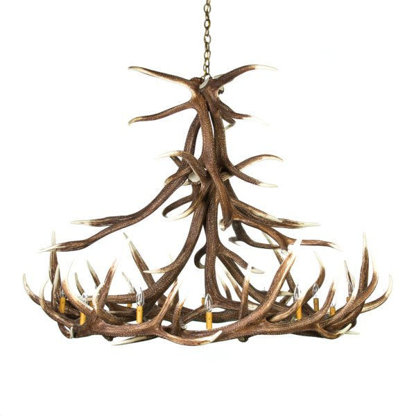 Elk 12 Antler Chandelier - Muskoka Fire Pits