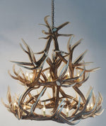 Load image into Gallery viewer, Elk 18 Antler Chandelier
