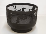 Load image into Gallery viewer, Standard Size Carved Fire Pit - Wild Life 3 - Muskoka Fire Pits
