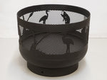 Load image into Gallery viewer, Standard Size Carved Fire Pit - Wild Life 4 - Muskoka Fire Pits
