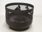 Load image into Gallery viewer, Standard Size Carved Fire Pit - Snowmobile - Muskoka Fire Pits
