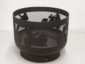 Standard Size Carved Fire Pit - Choppers - Muskoka Fire Pits