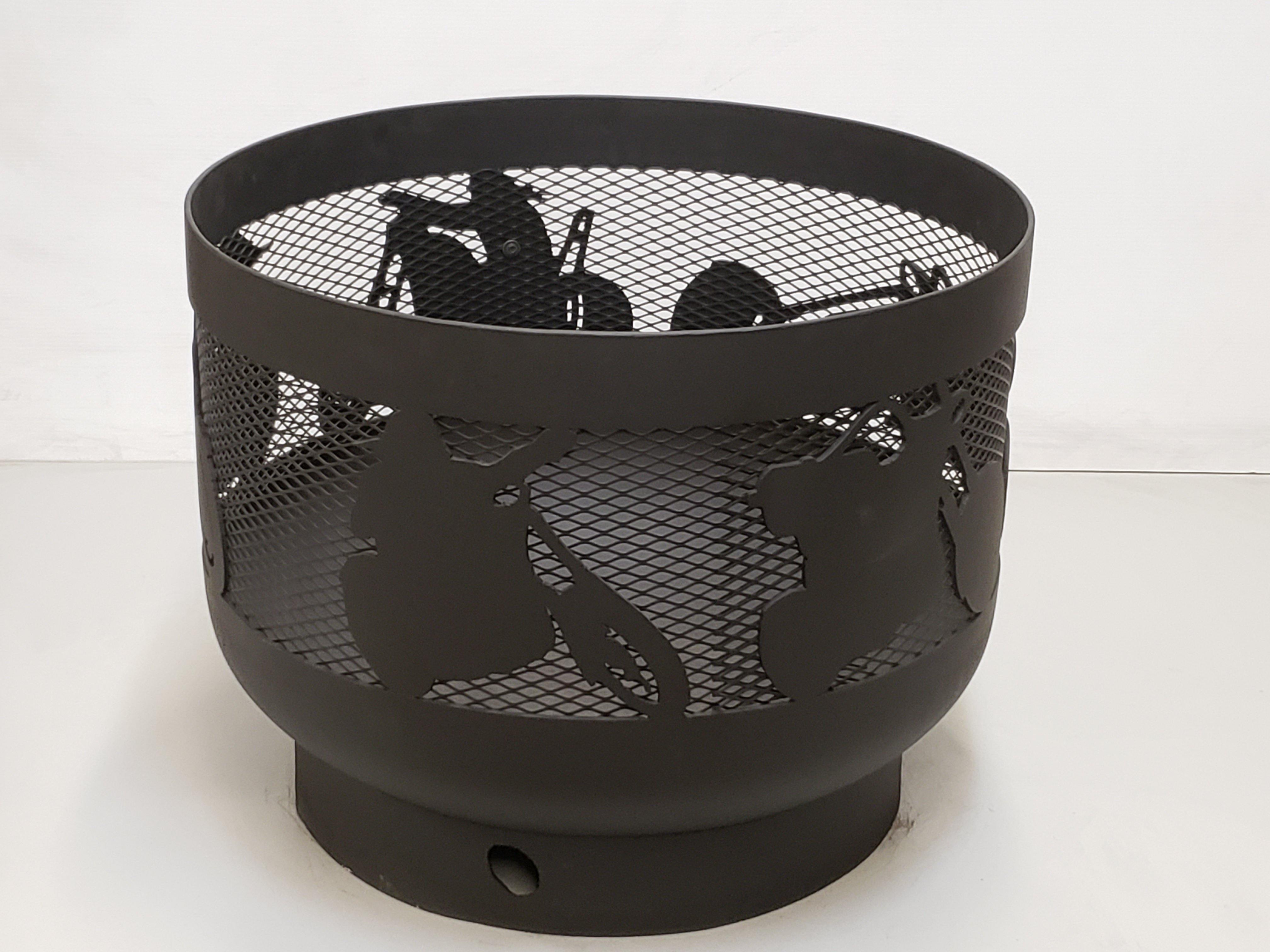Standard Size Carved Fire Pit - Choppers - Muskoka Fire Pits