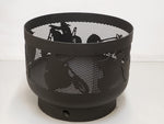 Load image into Gallery viewer, Standard Size Carved Fire Pit - Choppers - Muskoka Fire Pits
