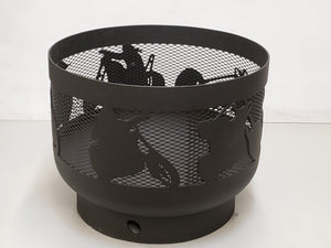 Standard Size Carved Fire Pit - Choppers - Muskoka Fire Pits