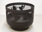 Load image into Gallery viewer, Standard Size Carved Fire Pit - Hummingbirds - Muskoka Fire Pits
