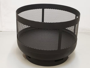Standard Size Carved Fire Pit - Plain Straight Posts - Muskoka Fire Pits