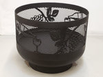 Load image into Gallery viewer, Standard Size Carved Fire Pit - Wine &amp; Cheese - Muskoka Fire Pits

