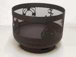 Load image into Gallery viewer, Standard Size Carved Fire Pit - Nautical - Muskoka Fire Pits
