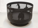 Load image into Gallery viewer, Standard Size Carved Fire Pit - Golf - Muskoka Fire Pits
