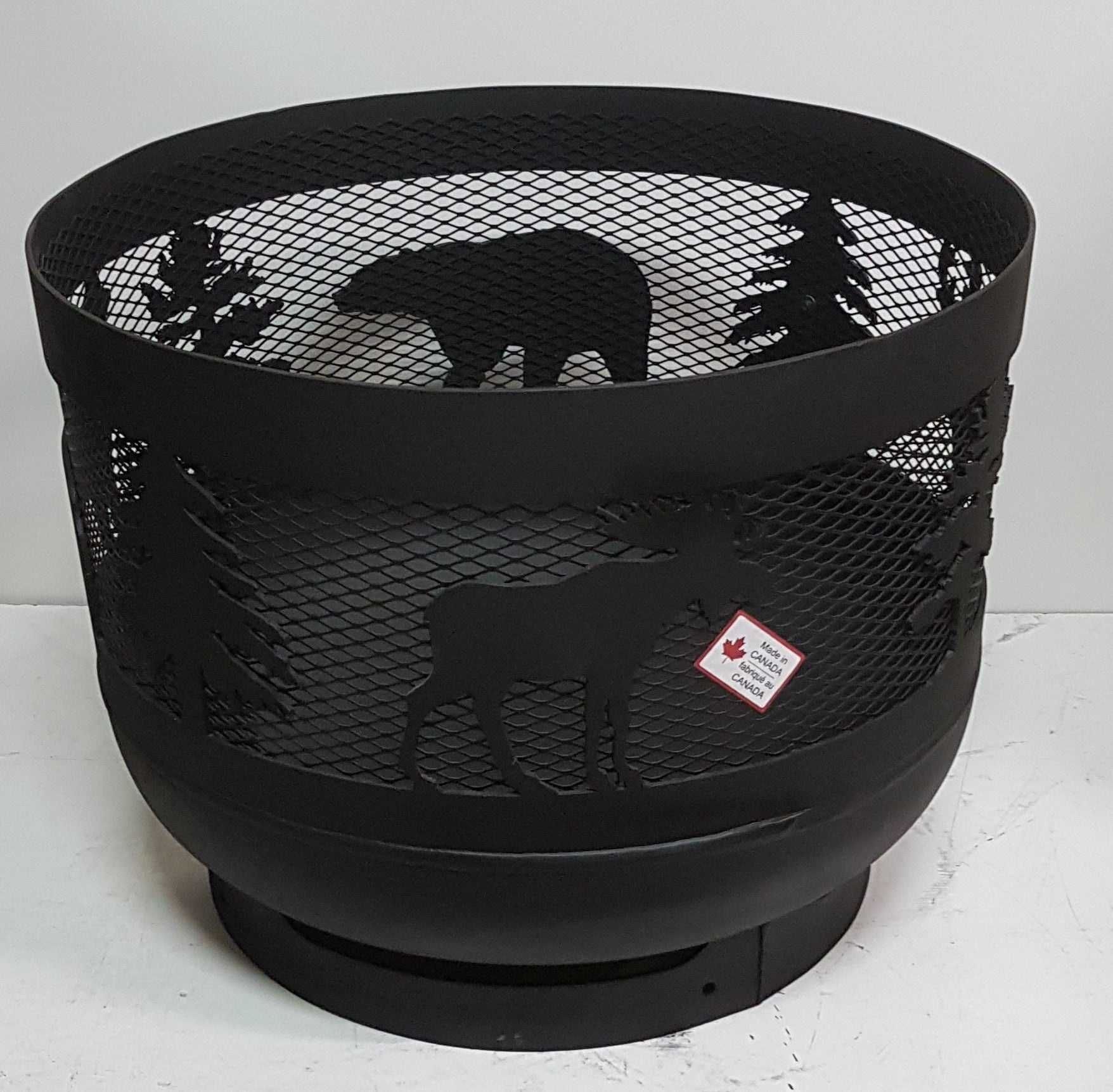 Standard Size Carved Fire Pit - Wild Life 1