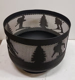 Load image into Gallery viewer, Standard Size Carved Fire Pit - Ski
