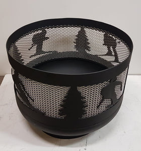 Standard Size Carved Fire Pit - Ski