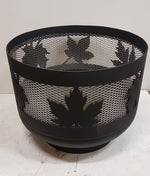 Load image into Gallery viewer, Standard Size Carved Fire Pit - Maple Leaf - Muskoka Fire Pits
