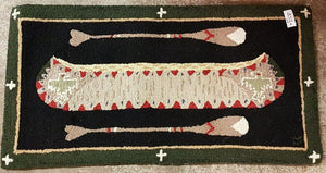 Green Canoe Rug 24x48