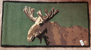 Green Moose Rug 24x48
