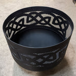 Load image into Gallery viewer, Standard Size Carved Fire Pit - Celtic Knots
