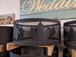 Load image into Gallery viewer, Carved Fire Ring - Maple Leaves - Muskoka Fire Pits
