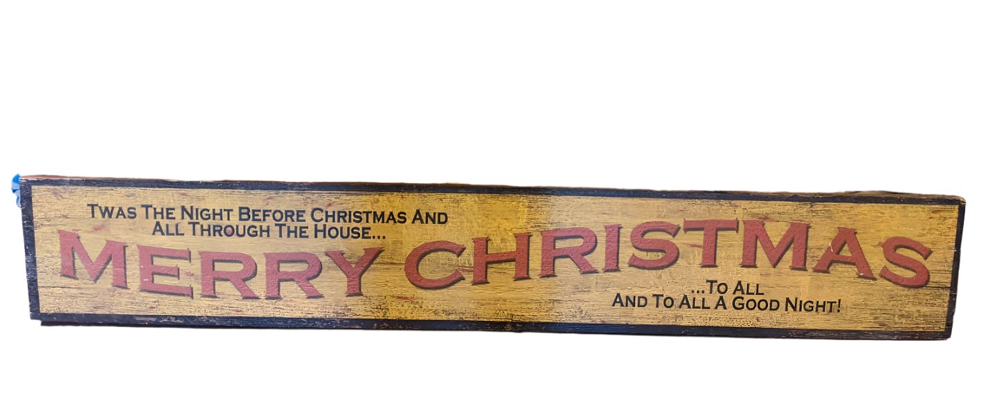 Ornament- Christmas Sign