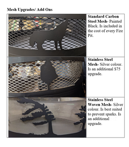 Standard Size Carved Fire Pit - Custom