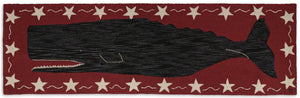 Whale on Red Runner 30x96