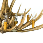 Load image into Gallery viewer, Mule Deer 9 Antler Chandelier - Muskoka Fire Pits
