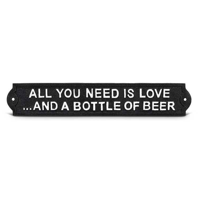 Cast Iron Sign: All you Need is Love