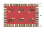 Load image into Gallery viewer, Cinnamon Moose Area Rug 6x9

