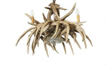Load image into Gallery viewer, Whitetail Deer 9 Antler Chandelier - Muskoka Fire Pits
