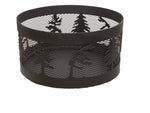 Load image into Gallery viewer, Carved Fire Ring - Windswept Pine Trees - Muskoka Fire Pits
