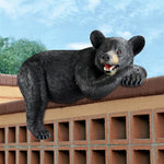 Load image into Gallery viewer, Overhang Black Bear Statue - Muskoka Fire Pits
