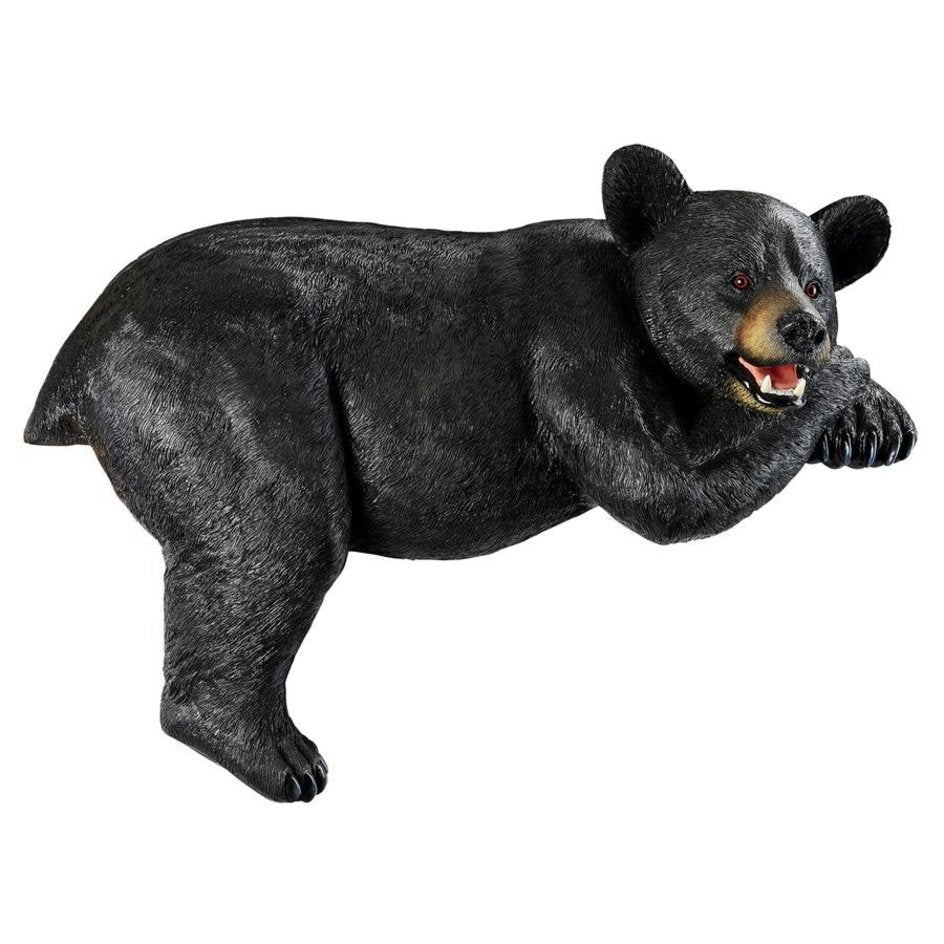 Overhang Black Bear Statue