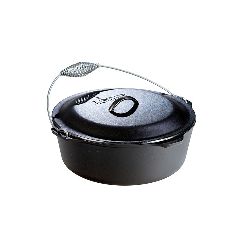 9 Quart Cast Iron Dutch Oven With Bail Handle - Muskoka Fire Pits
