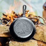 Load image into Gallery viewer, Wanderlust 8 Inch Cast Iron Tent Skillet

