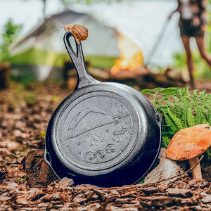 Wanderlust 8 Inch Cast Iron Tent Skillet – Muskoka Fire Pits